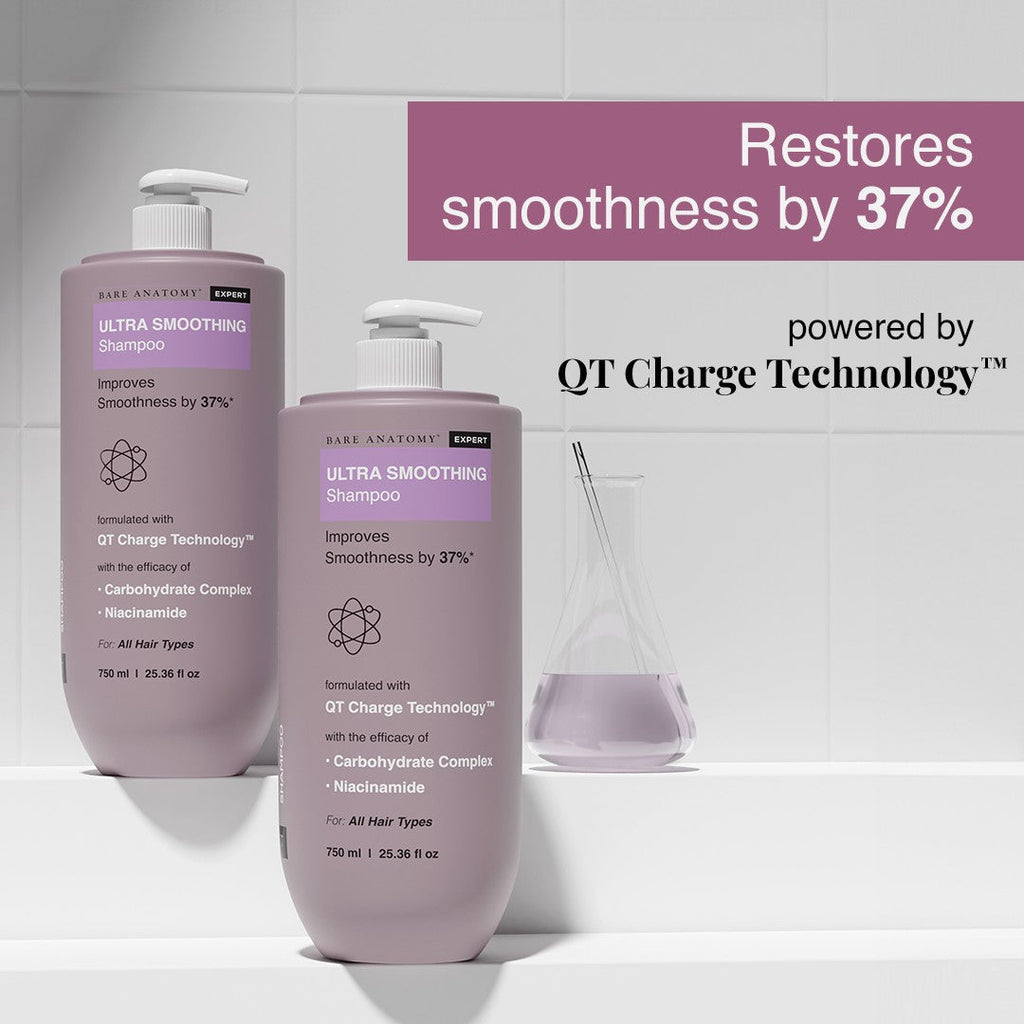 Ultra Smoothing Shampoo with Niacinamide & Aloe Vera Extract for Dry & Frizzy Hair- 750 ml
