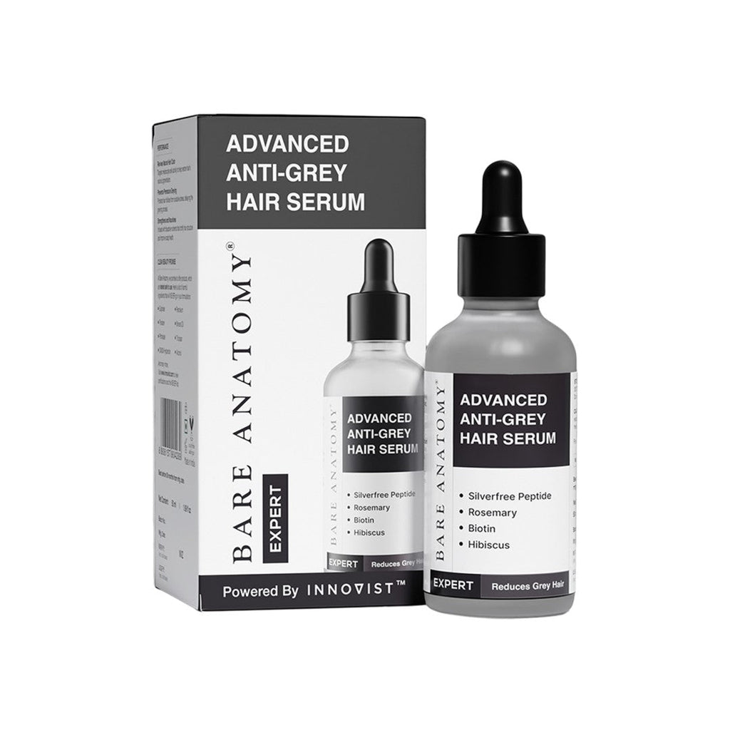 Advanced Anti-Grey Hair Serum with Silverfree Peptide, Rosemary & Biotin - 50 ml