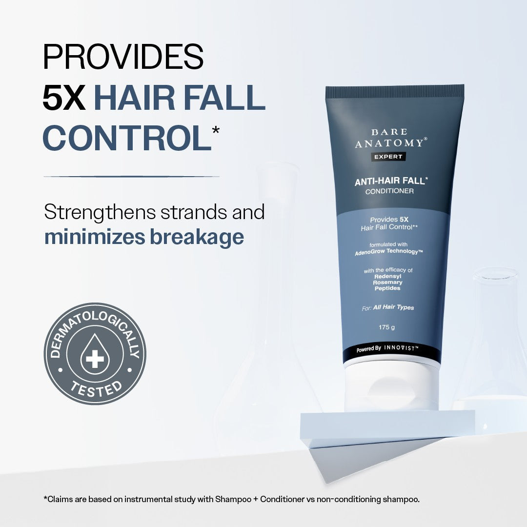Anti-Hair Fall Conditioner with Redensyl, Rosemary & Peptides for Hair fall & Thinning - 175 gm | Pack of 3