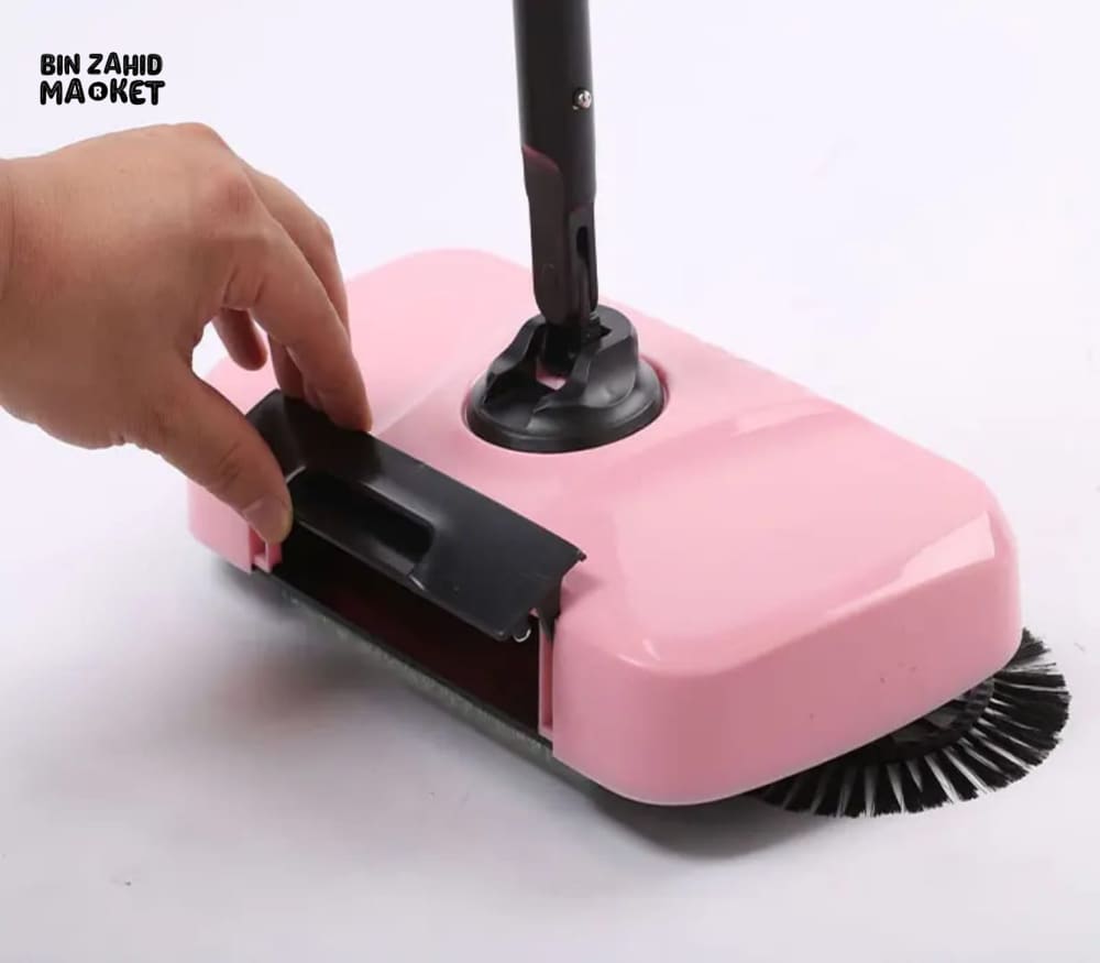 3-IN-1 MAGIC BROOM MOP – HAND PUSH FLOOR SWEEPER DUST COLLECTOR & WET CLEANER