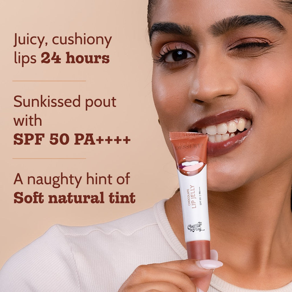 Ceramides + 2% Kojic Acid Tinted Lip Balm (Chocolate) | SPF 50 PA++++ | 10 gm