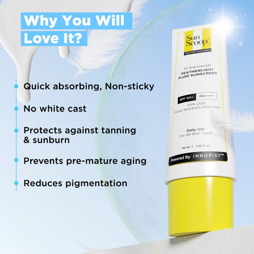 3% Niacinamide Featherlight Fluid Sunscreen SPF 50+ PA++++ (45 ml) + Hydrating Fluid Sunscreen for Face and Body SPF 60 PA++++ (125 ml) duo