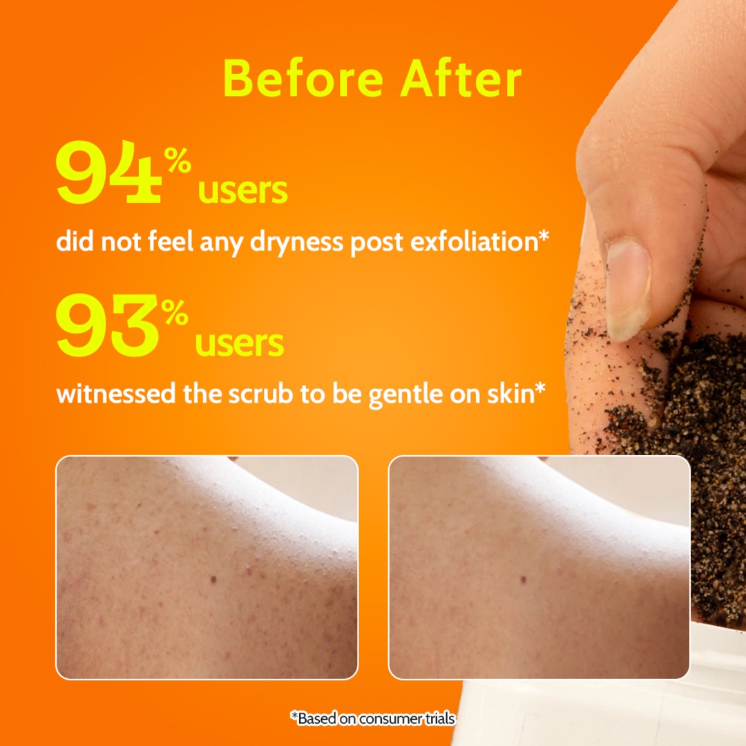 Exfoliating Body Scrub with Coffee & Brown Sugar - 75 gm | Pack of 2