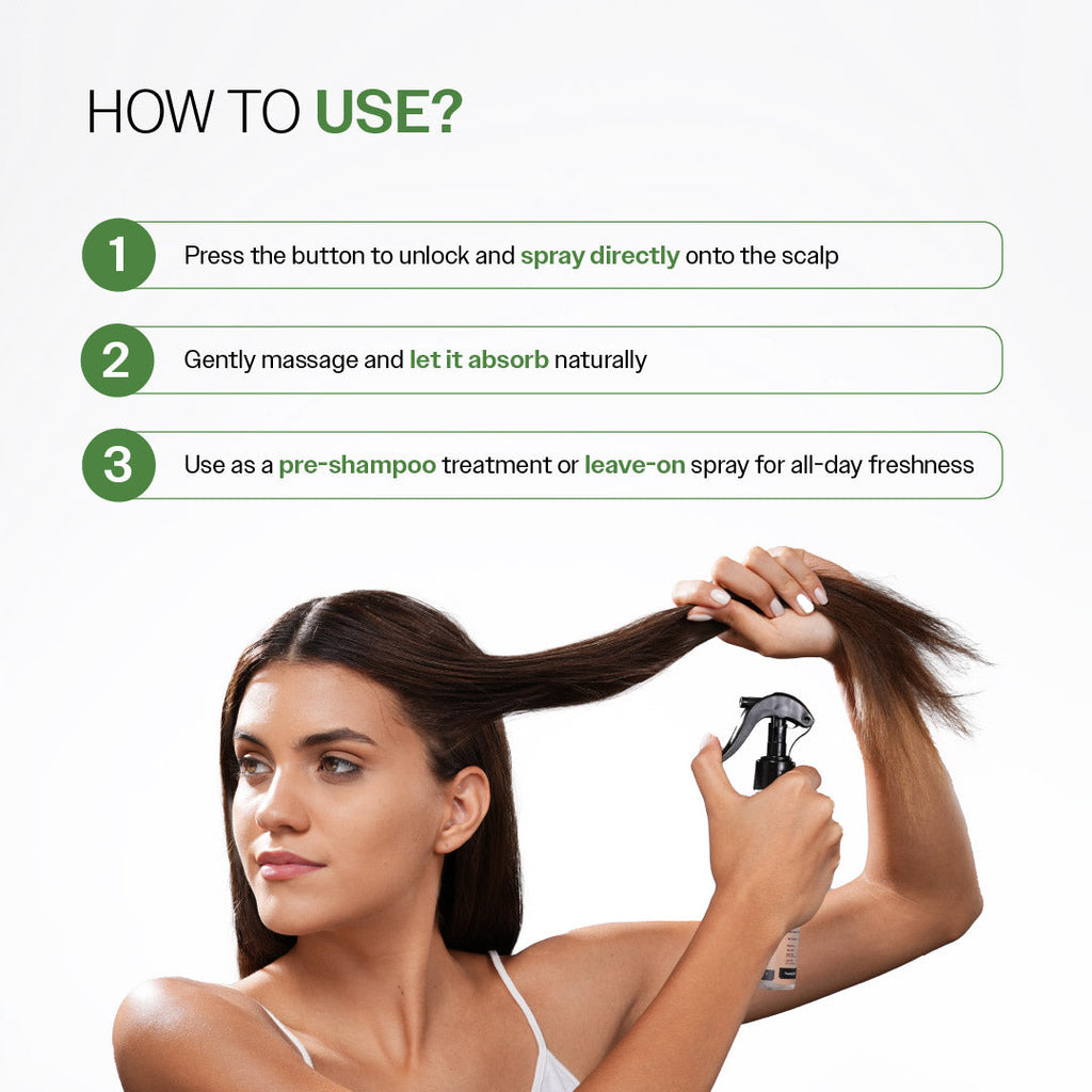 Neem & Lemon Dandruff Control Scalp Spray - 200 ml | Pack of 2