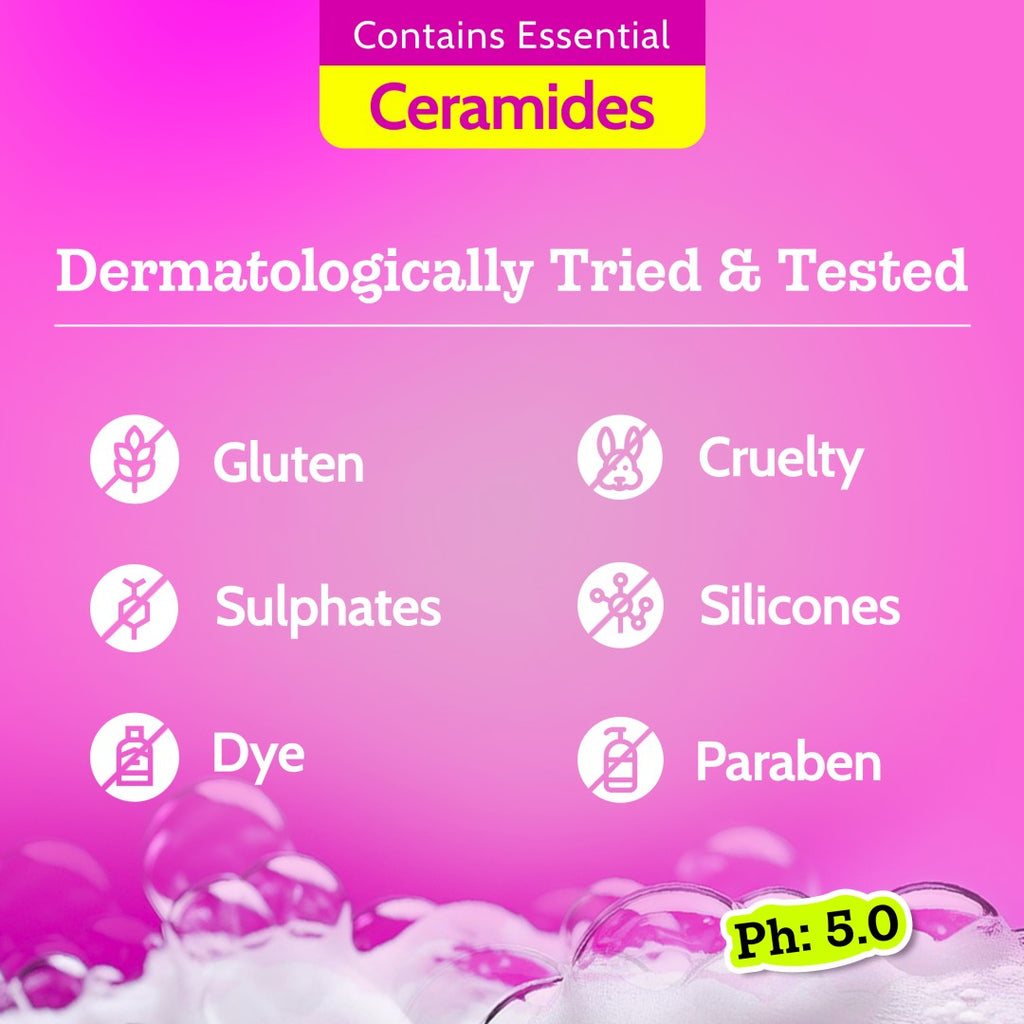 1% Salicylic Acid Body Wash for Acne Control (236 ml) with Loofah