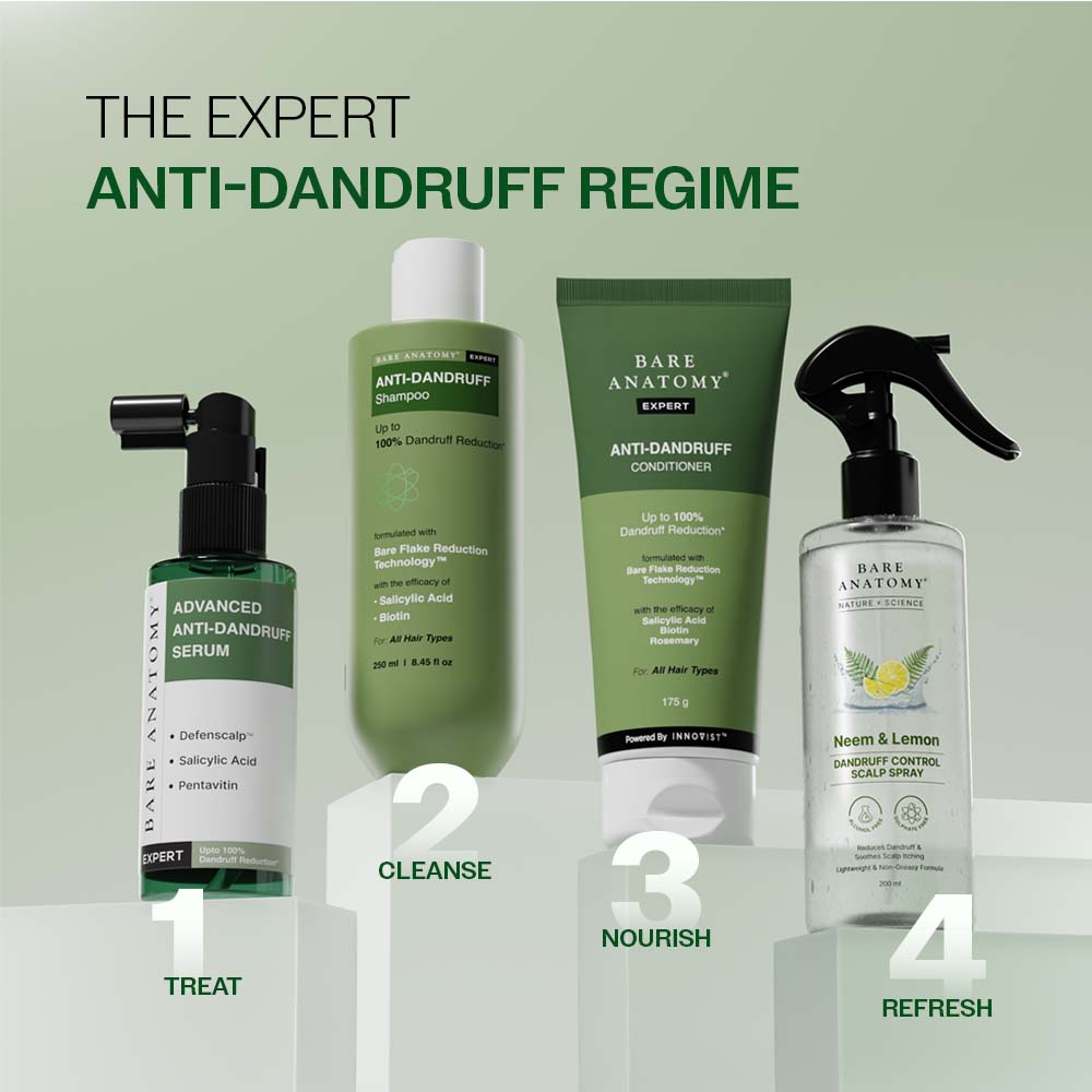 Anti Dandruff Shampoo with Salicylic Acid, Piroctone Olamine & Biotin - 750 ml