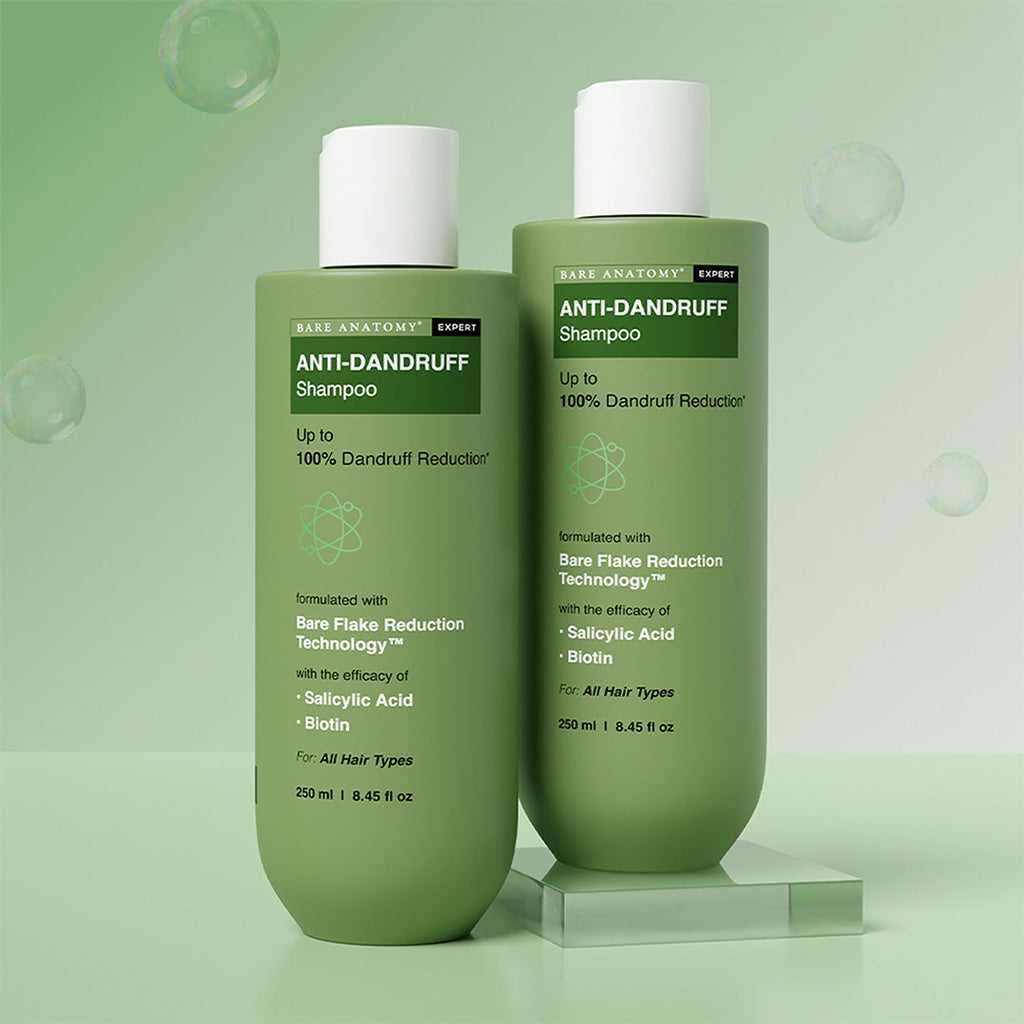 Anti Dandruff Shampoo with Salicylic Acid, Piroctone Olamine & Biotin - 250 ml | Pack of 2