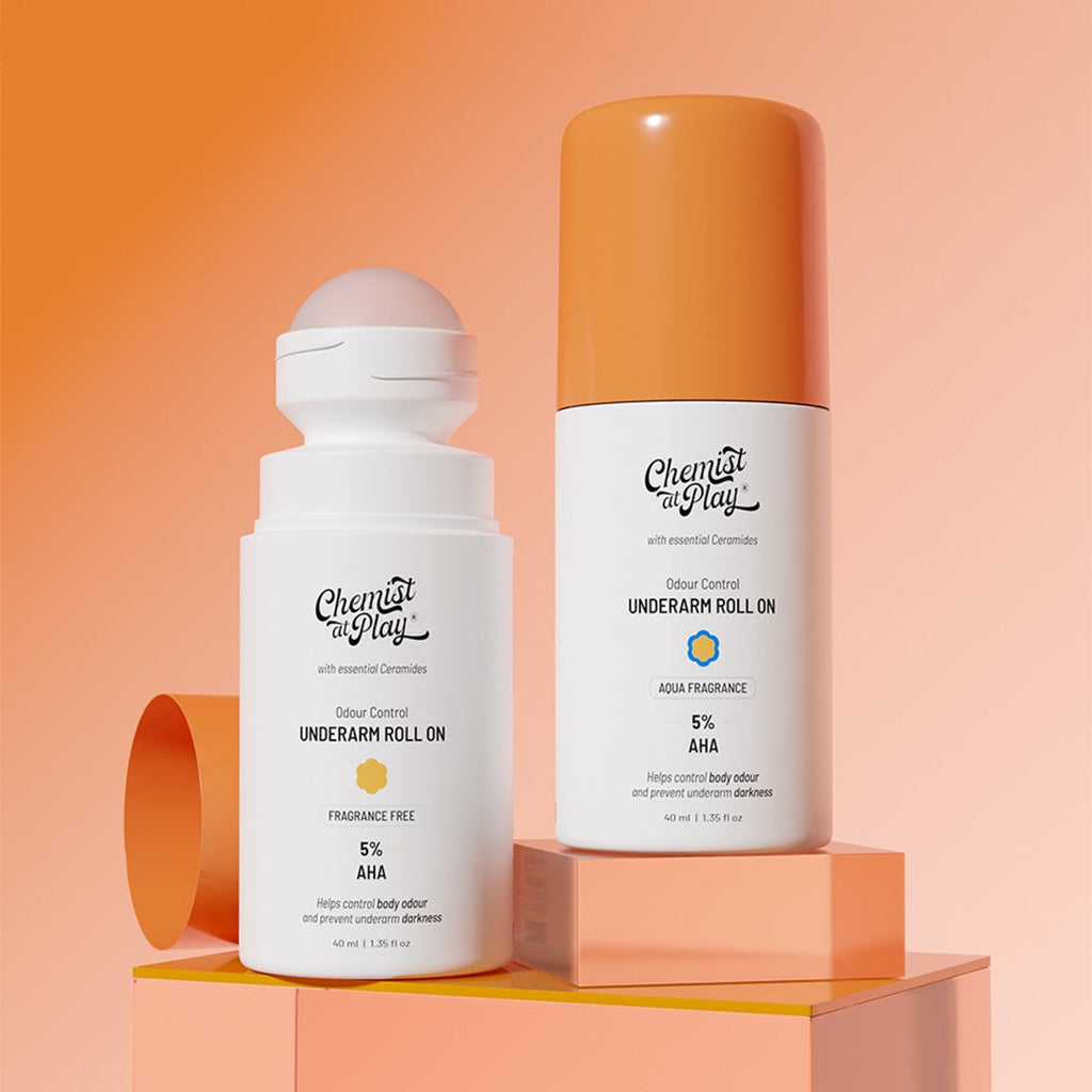 Underarm Roll On for Odour Control & Pigmentation - Aqua & Fragrance Free - 40 ml | Pack of 2