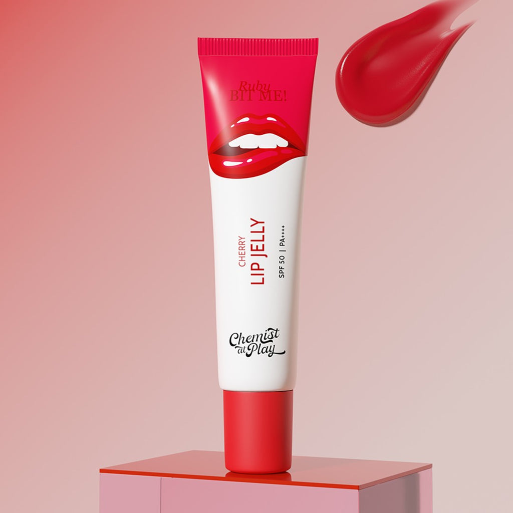 Ceramides + 2% Kojic Acid Tinted Lip Balm (Cherry) | SPF 50 PA++++ | 10 gm