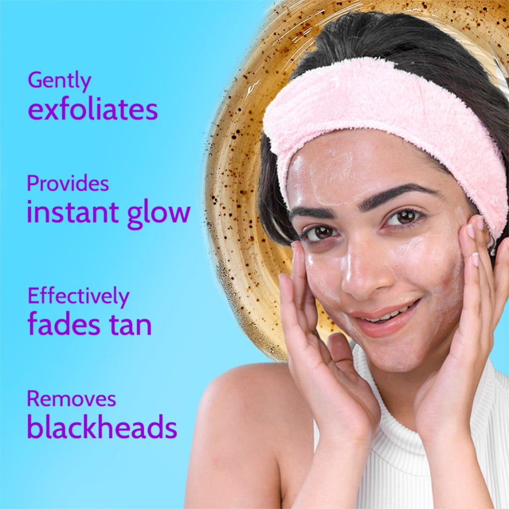 Gentle Exfoliating Face Scrub for Clear & Glowing Skin - 100 ml | Pack of 2