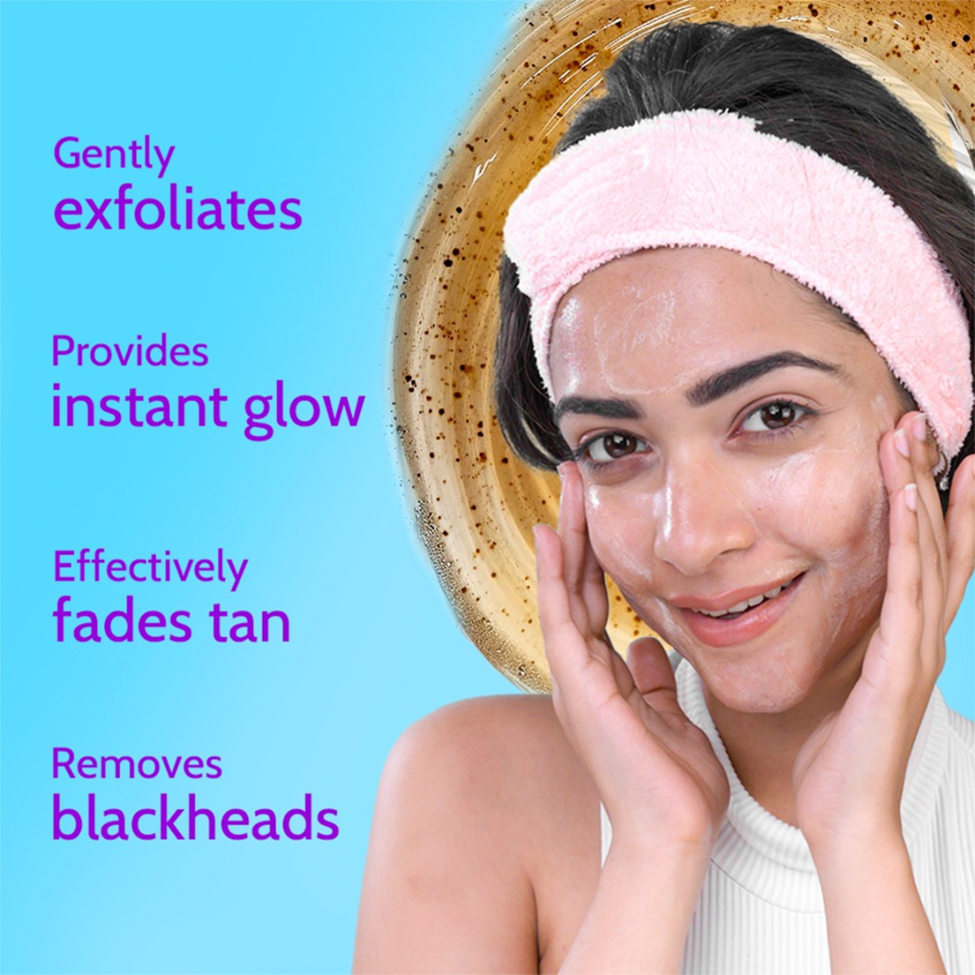 Gentle Exfoliating Face Scrub for Clear & Glowing Skin - 100 ml | Pack of 2