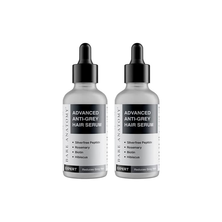 Advanced Anti-Grey Hair Serum with Silverfree Peptide, Rosemary & Biotin - 50 ml