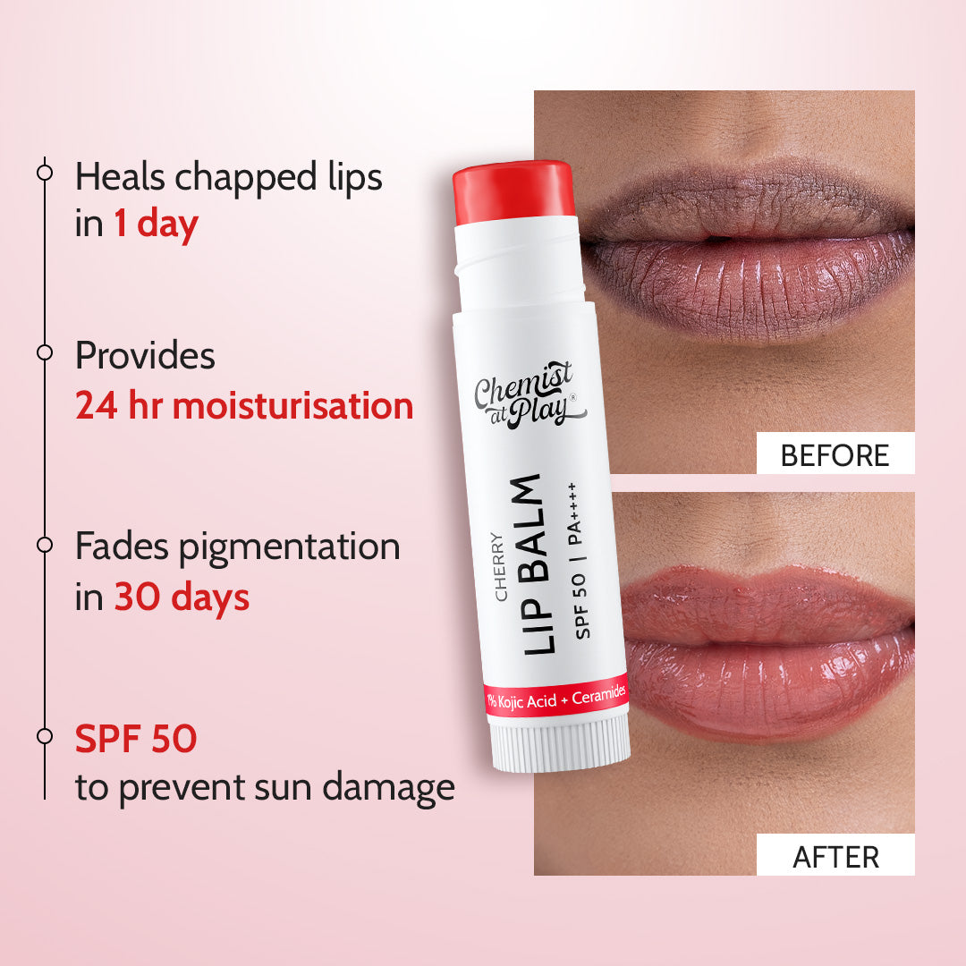 Cherry Lip Balm (4.5g) + Aqua Underarm roll on (40 ml)