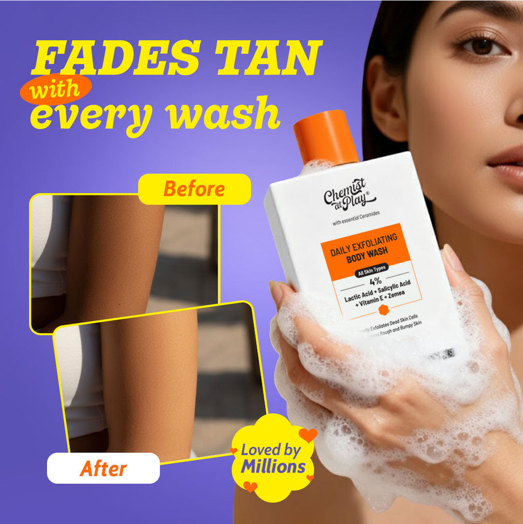 Exfoliating Body Wash with Lactic Acid & Salicylic Acid - 236 ml | Pack of 2