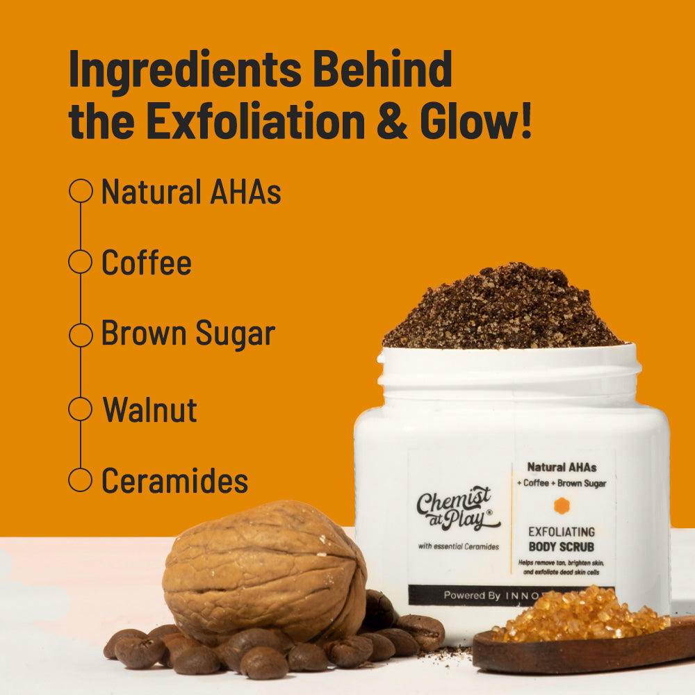 Exfoliate Perfectly! (Exfoliating Body Scrub - 75 gm | Aqua Underarm Roll On - 40 ml)