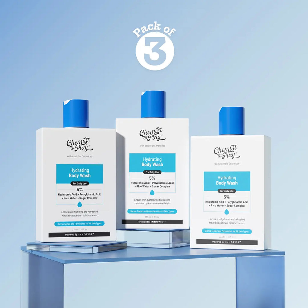 Hydrating Body Wash with Hyaluronic Acid & Coconut Oil - 236 ml | Pack of 3
