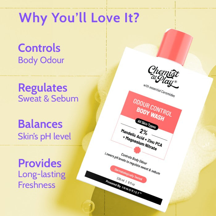Odour Control Body Wash for Long Lasting Freshness - 236 ml | Pack of 3