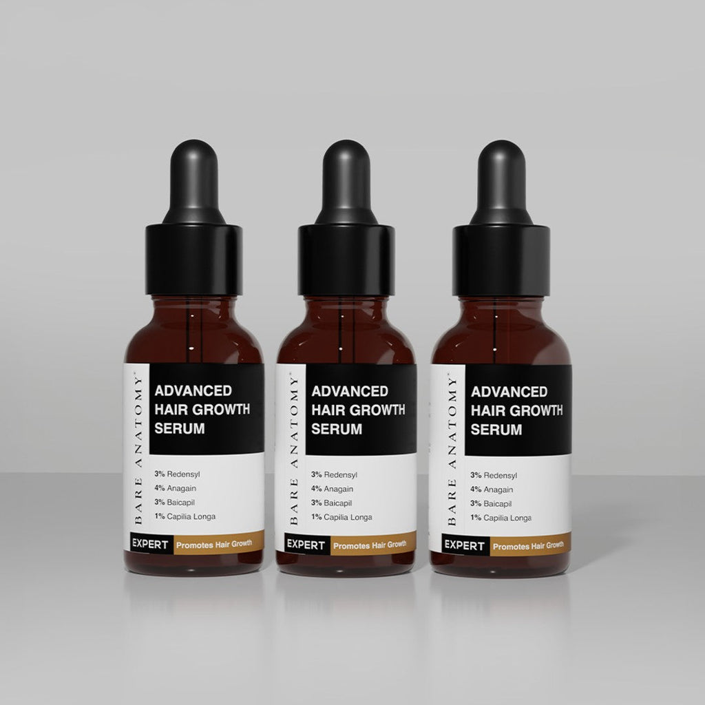 Advanced Hair Growth Serum with Redensyl, Rosemary, Rice Water - 30 ml | Pack of 3