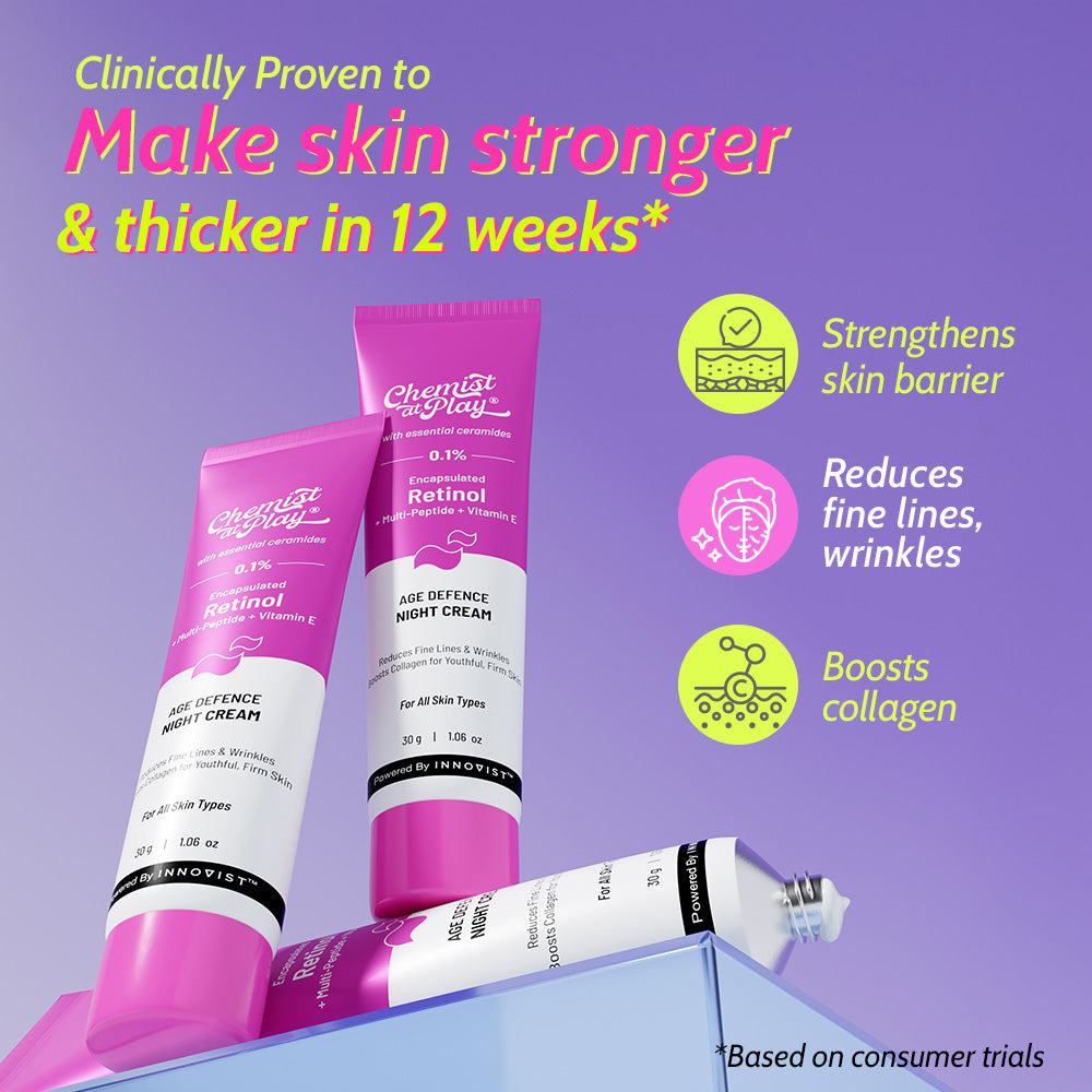 0.1% Retinol Night Cream - 30 gm | Pack of 2