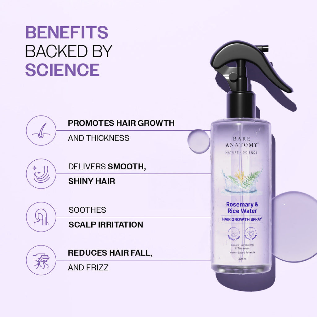 Rosemary & Rice Water Hair Growth Spray - 200 ml