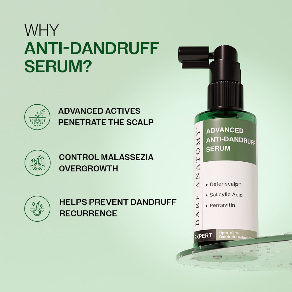 Advanced Anti Dandruff Serum with Salicylic Acid & Pentavitin - 50 ml | Pack of 2
