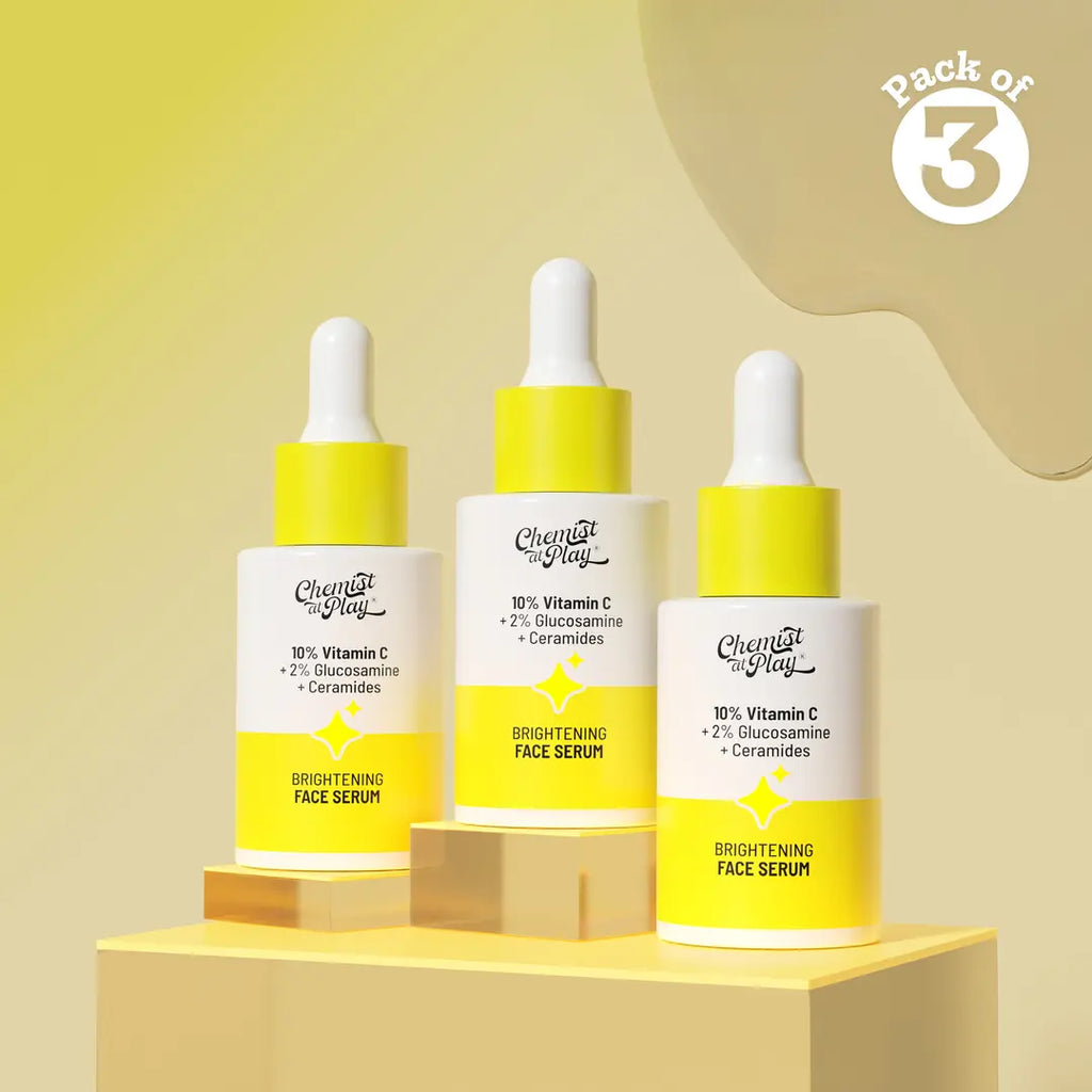 10% Vitamin C Serum for Glowing & Bright Skin - 30 ml | Pack of 3