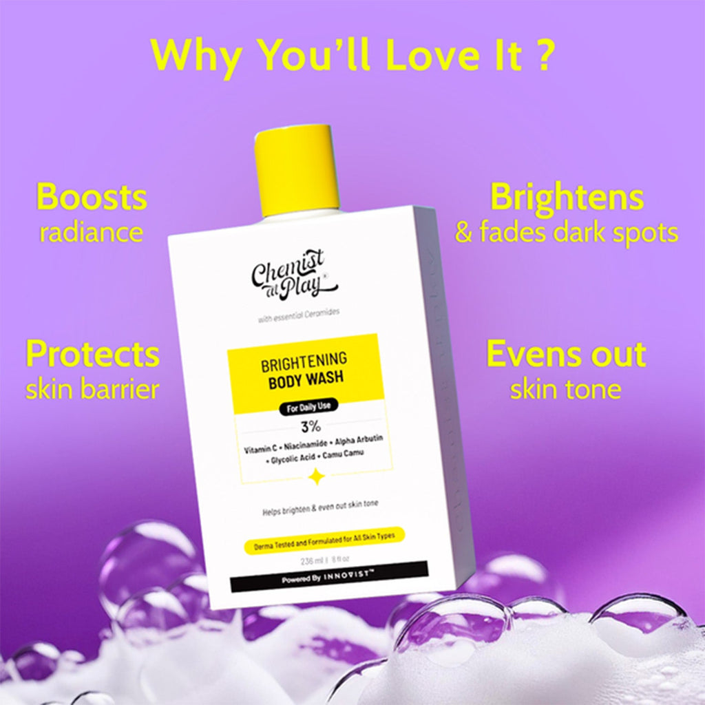 Brighten & Protect Body Duo (Hydrating Fluid Sunscreen - 125 ml | Brightening Body Wash - 236 ml)