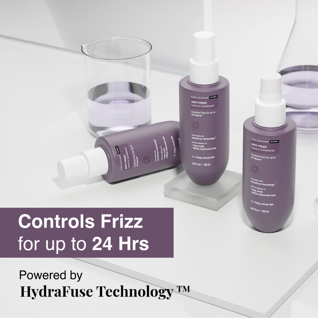 Anti-Frizz Leave-In Conditioner with Argan Oil & Hyaluronic Acid for frizzy hair - 150 ml | Pack of 3