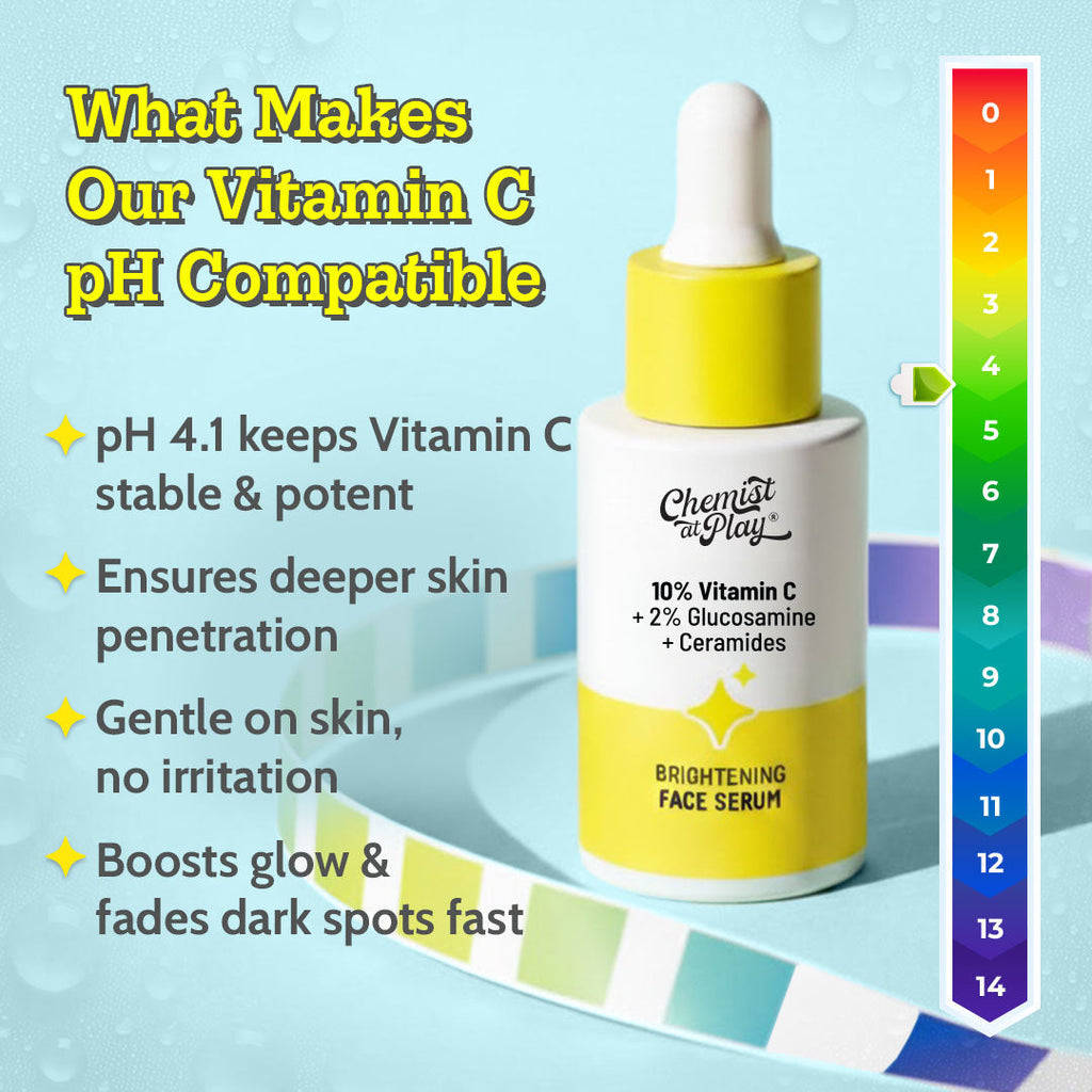 10% Vitamin C Serum for Glowing & Bright Skin - 10 ml | Pack of 2